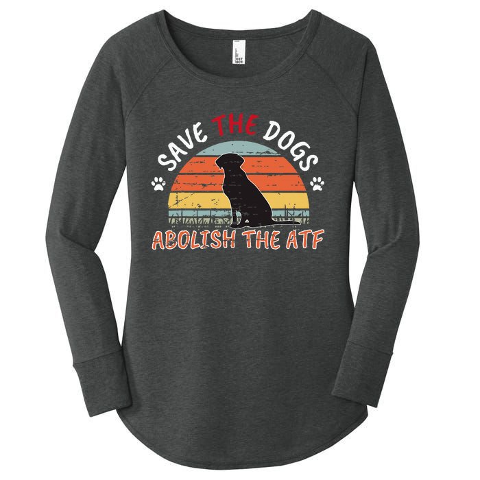 Save The Dogs Abolish The Atf Women's Perfect Tri Tunic Long Sleeve Shirt