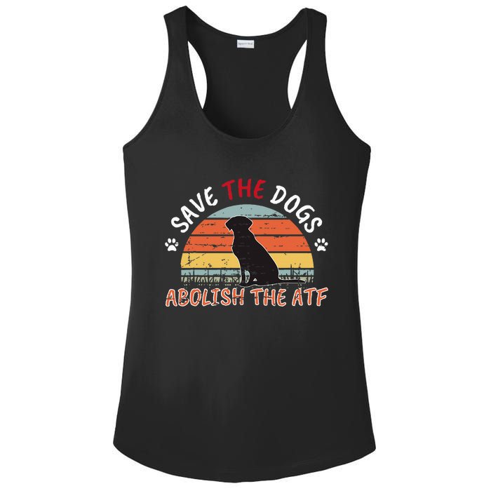 Save The Dogs Abolish The Atf Ladies PosiCharge Competitor Racerback Tank