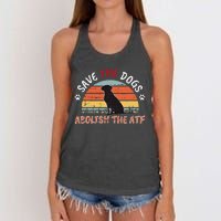 Save The Dogs Abolish The Atf Women's Knotted Racerback Tank