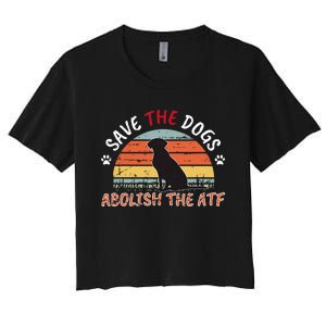 Save The Dogs Abolish The Atf Women's Crop Top Tee