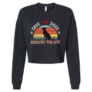 Save The Dogs Abolish The Atf Cropped Pullover Crew