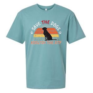 Save The Dogs Abolish The Atf Sueded Cloud Jersey T-Shirt