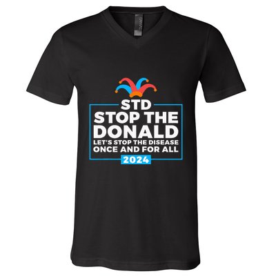 Stop The Donald Anti Trump Democrat Voter V-Neck T-Shirt