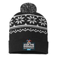 Stop The Donald Anti Trump Democrat Voter USA-Made Snowflake Beanie