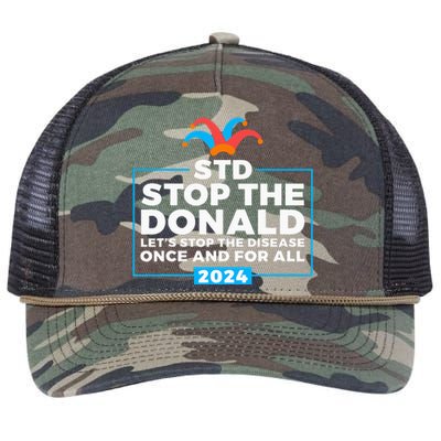 Stop The Donald Anti Trump Democrat Voter Retro Rope Trucker Hat Cap