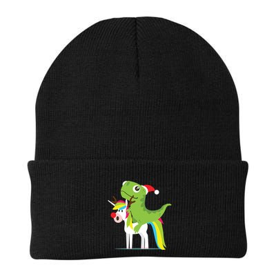 Santasaurus Trex Dinosaur Riding Reindeer Unicorn Christmas Gift Beanie