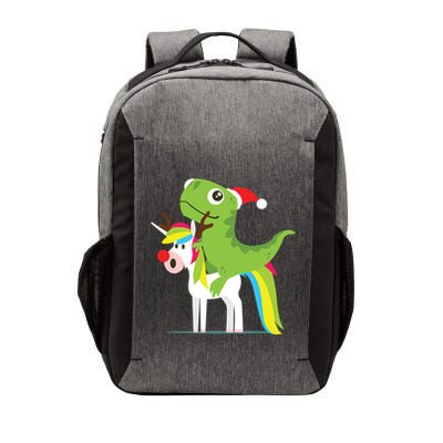 Santasaurus Trex Dinosaur Riding Reindeer Unicorn Christmas Gift Vector Backpack