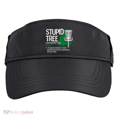 Stupid Tree Definition Disc Golf Golfers Vintage Christmas Adult Drive Performance Visor