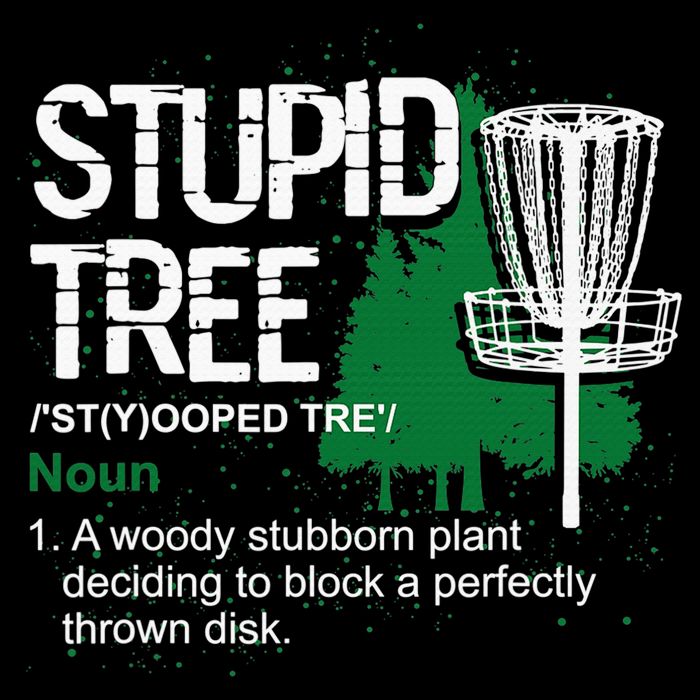 Stupid Tree Definition Disc Golf Golfers Vintage Christmas Toddler T-Shirt