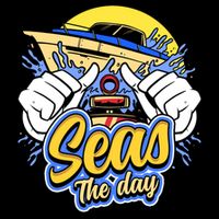 Seas The Day Compass Ocean Maritime Sealife Gift Cooling Performance Long Sleeve Crew