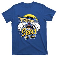 Seas The Day Compass Ocean Maritime Sealife Gift T-Shirt