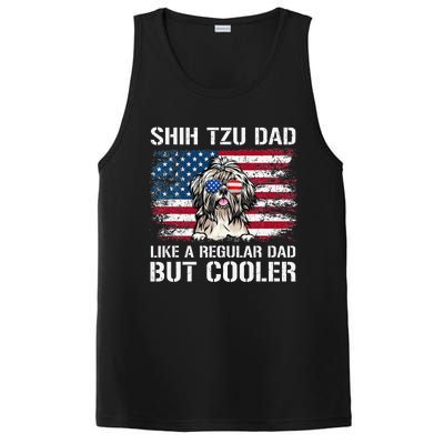 Shih Tzu Dad Like A Regular Dad But Cooler 4th Of July PosiCharge Competitor Tank