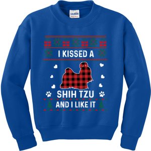 Shih Tzu Dog Lover Funny Gift Shih Tzu Dog Ugly Christmas Sweater Gift Kids Sweatshirt