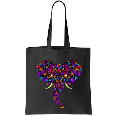 Save The Elephants Ornate Colorful Elephant Head Bag
