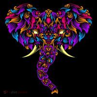 Save The Elephants Ornate Colorful Elephant Head Bag