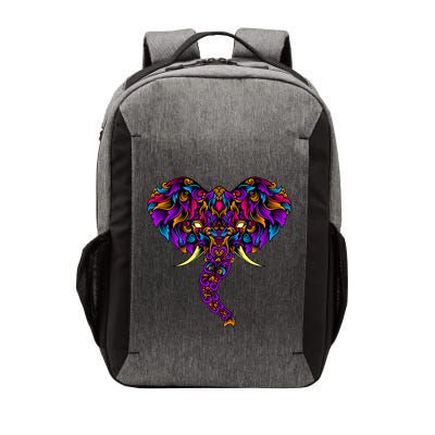 Save The Elephants Ornate Colorful Elephant Head Vector Backpack