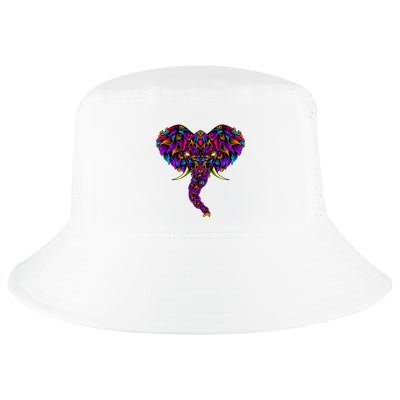 Save The Elephants Ornate Colorful Elephant Head Cool Comfort Performance Bucket Hat
