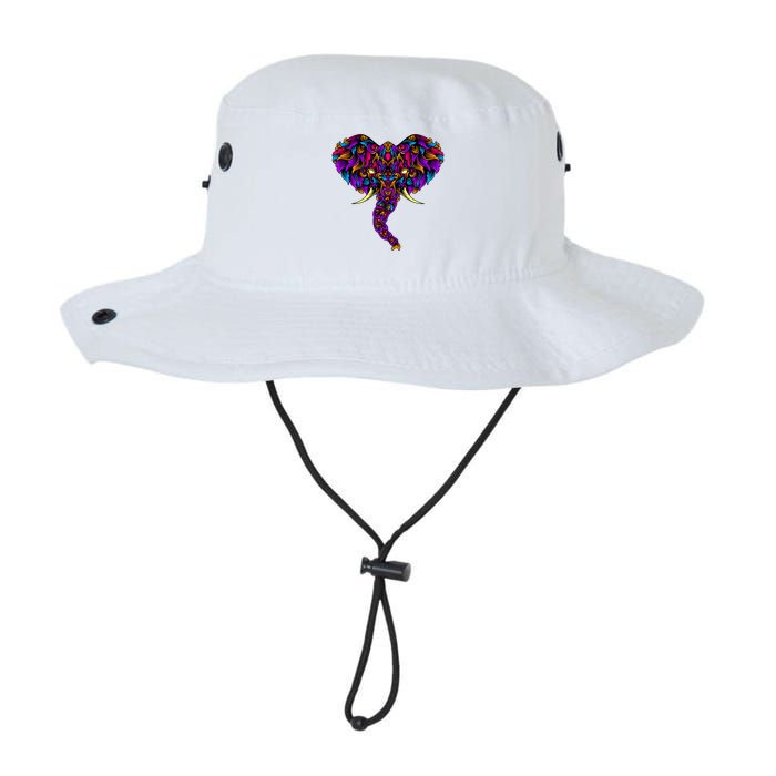Save The Elephants Ornate Colorful Elephant Head Bucket Hat