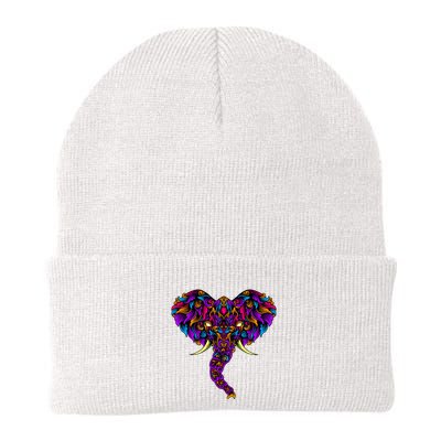 Save The Elephants Ornate Colorful Elephant Head Beanie