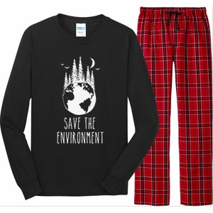 Save The Environment Earth Day Nature Wildlife Conservancy Long Sleeve Pajama Set