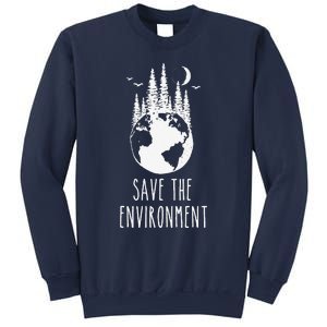 Save The Environment Earth Day Nature Wildlife Conservancy Sweatshirt