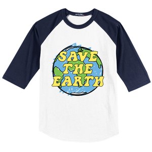 Save The Earth Gift Baseball Sleeve Shirt