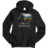 Save The Elephants Tie Dye Hoodie