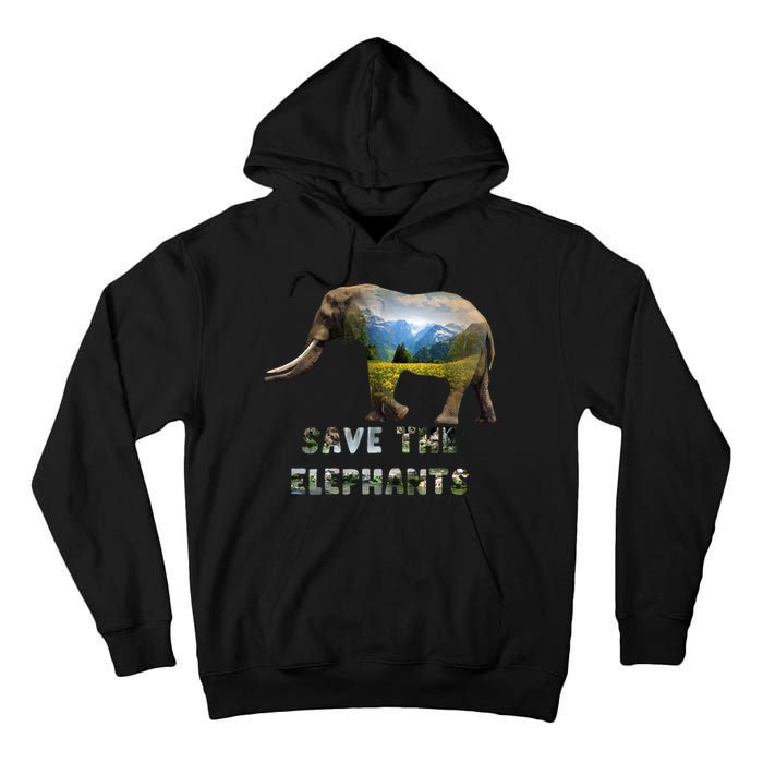 Save The Elephants Tall Hoodie