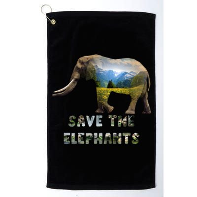 Save The Elephants Platinum Collection Golf Towel