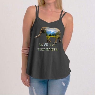 Save The Elephants Women's Strappy Tank