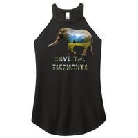 Save The Elephants Women's Perfect Tri Rocker Tank