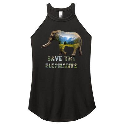 Save The Elephants Women's Perfect Tri Rocker Tank