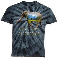 Save The Elephants Kids Tie-Dye T-Shirt