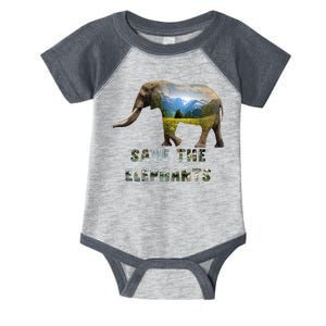 Save The Elephants Infant Baby Jersey Bodysuit