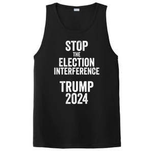 Stop The Election Interference Donald Trump 2024 Election Gift PosiCharge Competitor Tank