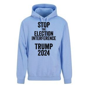 Stop The Election Interference Donald Trump 2024 Election Gift Unisex Surf Hoodie