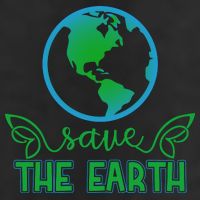Save The Earth 7 Panel Mesh Trucker Snapback Hat