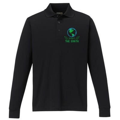 Save The Earth Performance Long Sleeve Polo