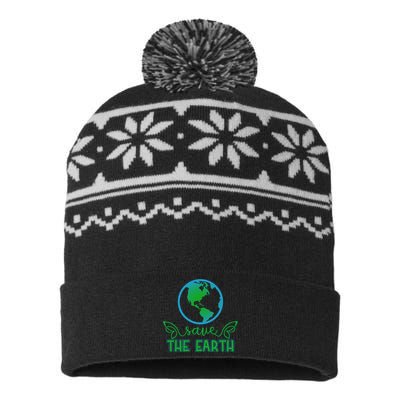 Save The Earth USA-Made Snowflake Beanie