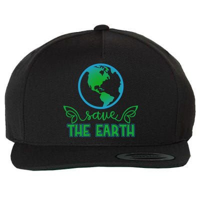 Save The Earth Wool Snapback Cap