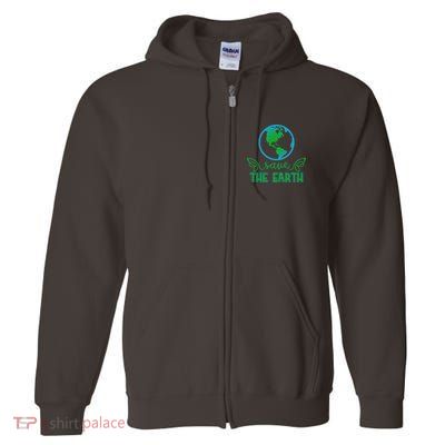 Save The Earth Full Zip Hoodie