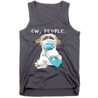 Shih Tzu Ew People Dog Wearing A Face Mask Tank Top