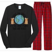 Save the Earth, it's the Only Planet That Has Dogs Long Sleeve Pajama Set