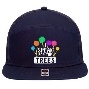 Save The Earth Speak For The Trees Inspirational Hippie 7 Panel Mesh Trucker Snapback Hat