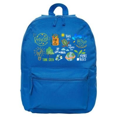 Save The Earth Day Restore Save The Planet Funny Eco Energy Cute Gift 16 in Basic Backpack