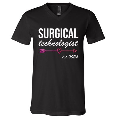 Surgical Technologist Est 2024 V-Neck T-Shirt