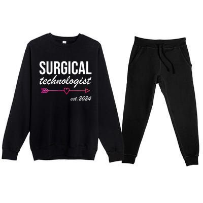 Surgical Technologist Est 2024 Premium Crewneck Sweatsuit Set