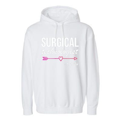 Surgical Technologist Est 2024 Garment-Dyed Fleece Hoodie