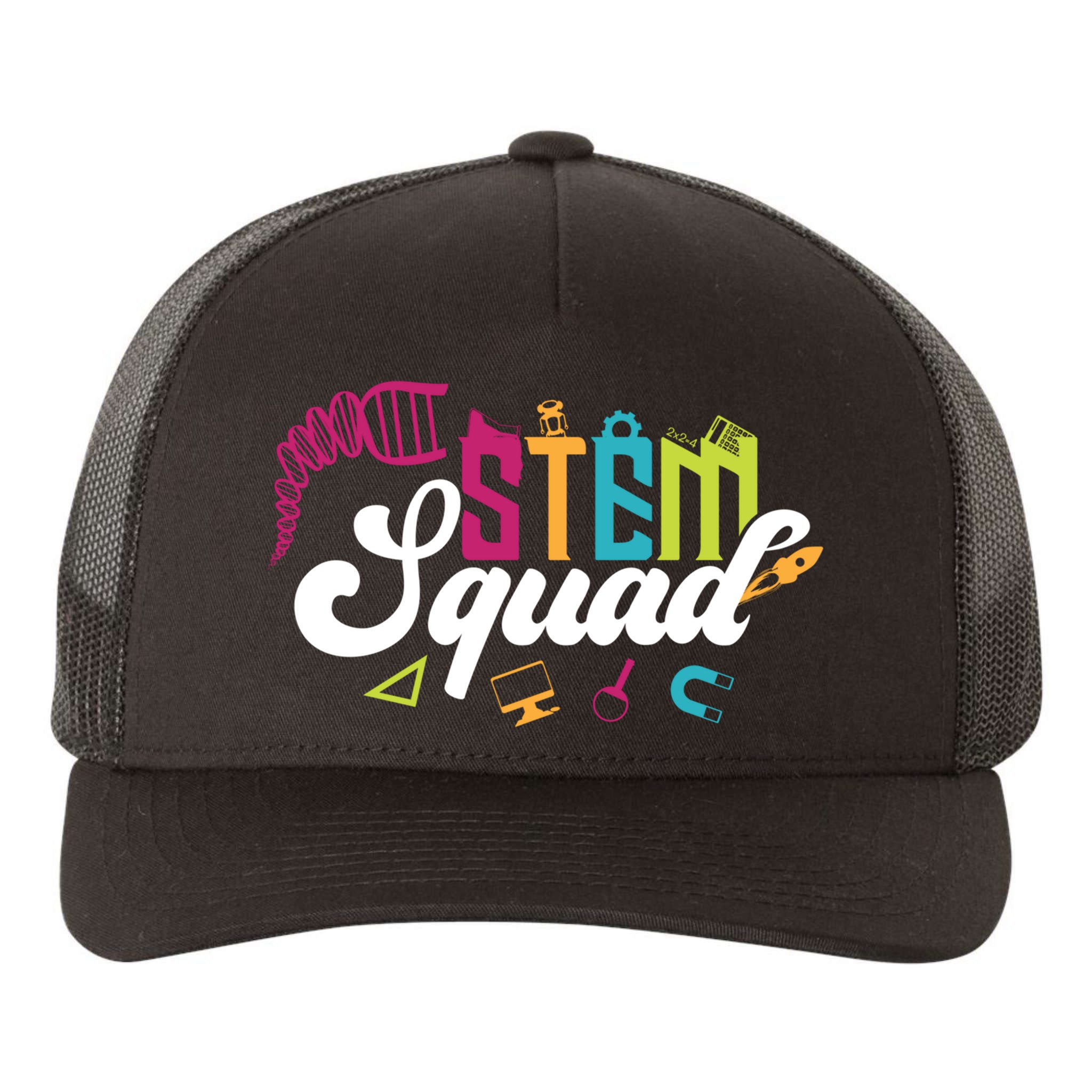 Science Technology Engineering Math Teacher Gift Stem Squad Funny Gift Yupoong Adult 5-Panel Trucker Hat