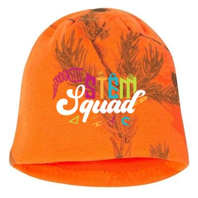 Science Technology Engineering Math Teacher Gift Stem Squad Funny Gift Kati - Camo Knit Beanie